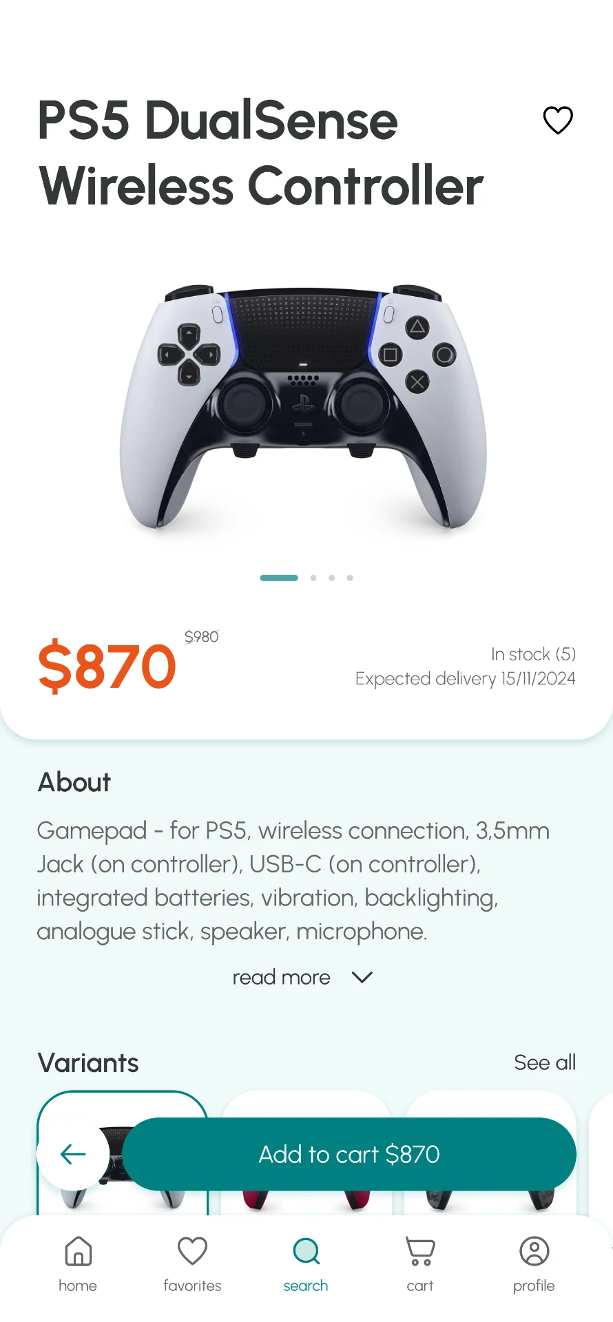 SHOOPLE product detail screen with clear hierarchy and buy CTA